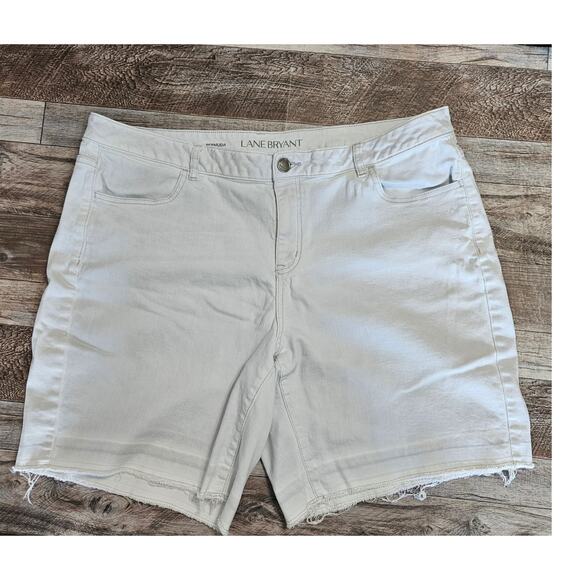 Lane Bryant Bermuda Shorts Plus Size 20 Light Wash 9" Denim Jorts Stretch Cotton - Picture 4 of 11